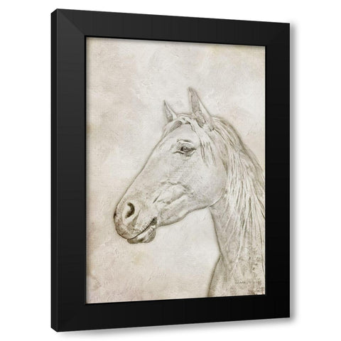 Him Black Modern Wood Framed Art Print with Double Matting by Murdock, Ramona