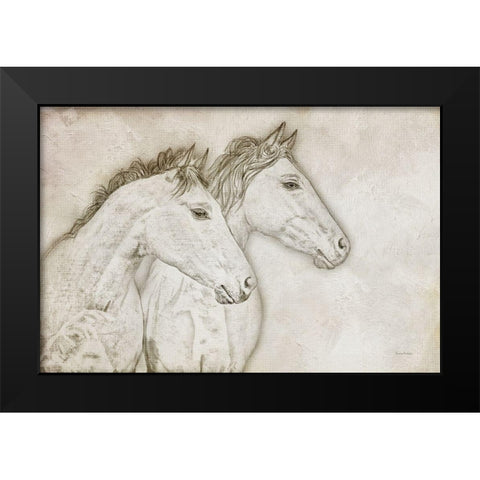 Looking Forward Black Modern Wood Framed Art Print by Murdock, Ramona