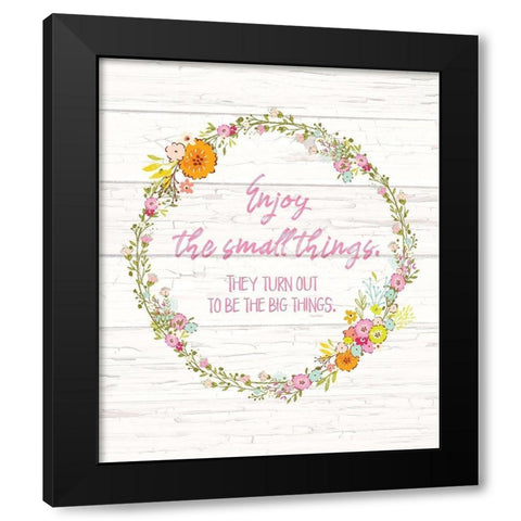 Small Things, Big Things Black Modern Wood Framed Art Print by Murdock, Ramona