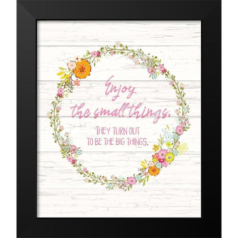 Small Things, Big Things Black Modern Wood Framed Art Print by Murdock, Ramona