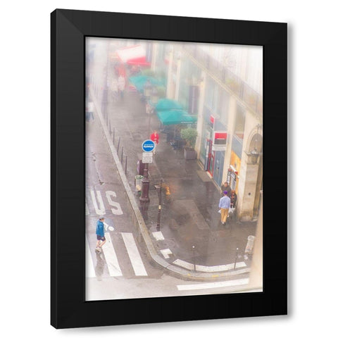 Upstairs Looking Down Black Modern Wood Framed Art Print with Double Matting by Murdock, Ramona