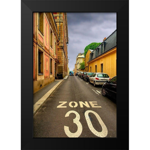 Zone 30 Black Modern Wood Framed Art Print by Murdock, Ramona