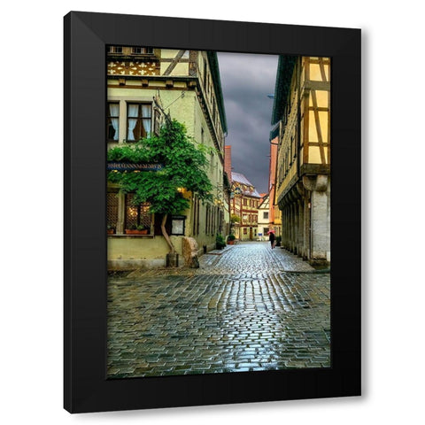 Rothenberg Rain Black Modern Wood Framed Art Print by Murdock, Ramona