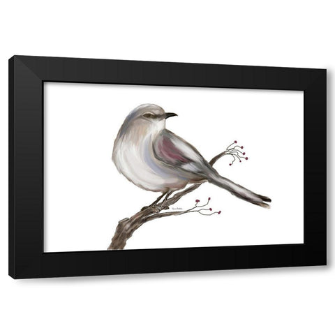 Bird III Black Modern Wood Framed Art Print with Double Matting by Murdock, Ramona