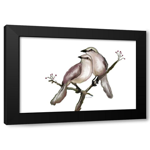 Bird VI Black Modern Wood Framed Art Print with Double Matting by Murdock, Ramona