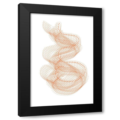 Abstract Birds I Black Modern Wood Framed Art Print by Murdock, Ramona