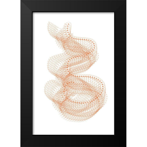 Abstract Birds I Black Modern Wood Framed Art Print by Murdock, Ramona