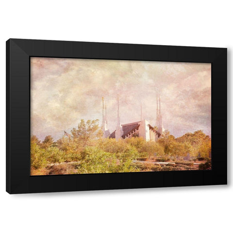Las Vegas Temple II Black Modern Wood Framed Art Print by Murdock, Ramona