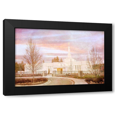 Spokane Temple II Black Modern Wood Framed Art Print by Murdock, Ramona
