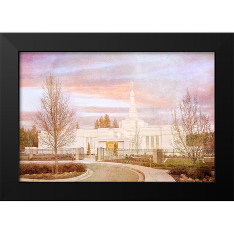 Spokane Temple II Black Modern Wood Framed Art Print by Murdock, Ramona