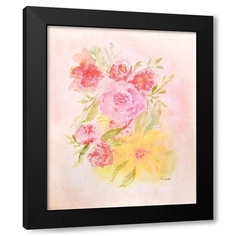 Blooms No. 1 Black Modern Wood Framed Art Print by Murdock, Ramona