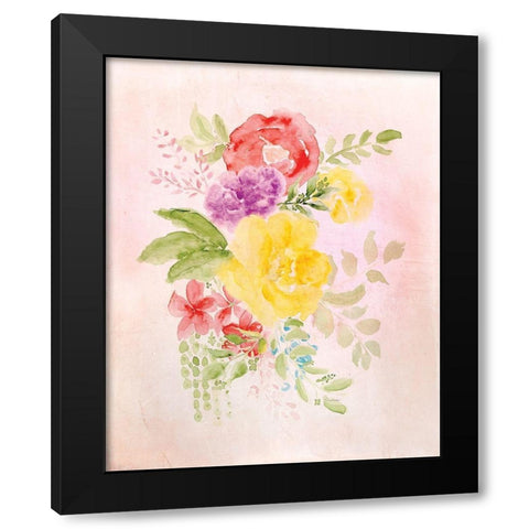 Blooms No. 2 Black Modern Wood Framed Art Print by Murdock, Ramona