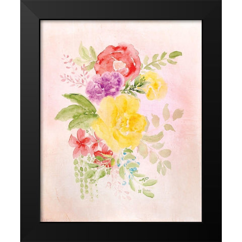 Blooms No. 2 Black Modern Wood Framed Art Print by Murdock, Ramona