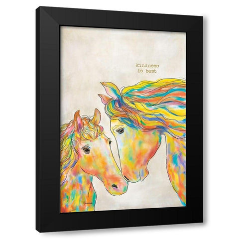 Kindness is Best Black Modern Wood Framed Art Print with Double Matting by Murdock, Ramona
