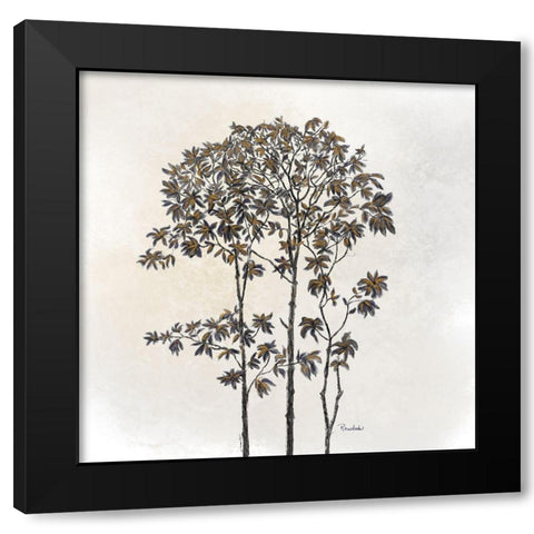 Leafy Treetop  Black Modern Wood Framed Art Print by Murdock, Ramona