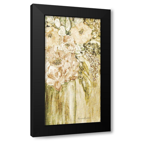 Golden Glitter Vase No. 2 Black Modern Wood Framed Art Print with Double Matting by Murdock, Ramona