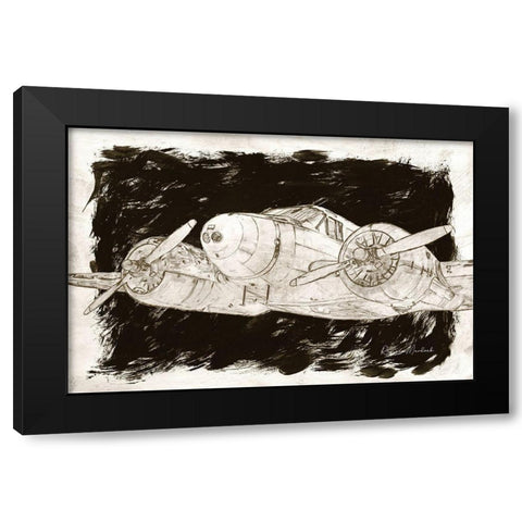 Flying High Black Modern Wood Framed Art Print by Murdock, Ramona