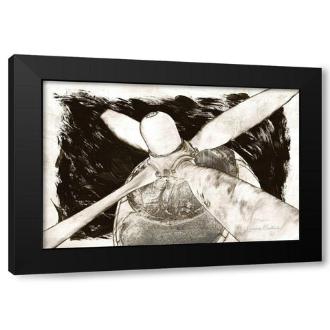 Prop I Black Modern Wood Framed Art Print with Double Matting by Murdock, Ramona