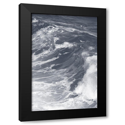 Ocean Wave No. 3 Black Modern Wood Framed Art Print with Double Matting by Murdock, Ramona
