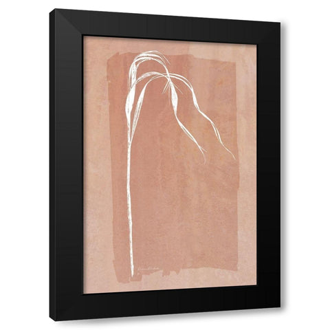 Fall Grasses No. 3 Black Modern Wood Framed Art Print with Double Matting by Murdock, Ramona