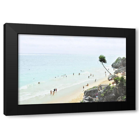 Tulum Beach II Black Modern Wood Framed Art Print by Murdock, Ramona