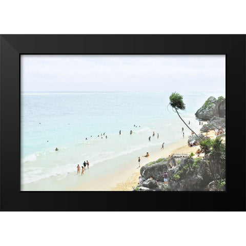 Tulum Beach II Black Modern Wood Framed Art Print by Murdock, Ramona