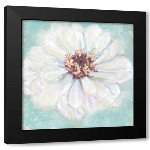 Zinnia III Black Modern Wood Framed Art Print by Murdock, Ramona
