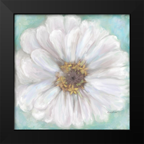 Zinnia V Black Modern Wood Framed Art Print by Murdock, Ramona