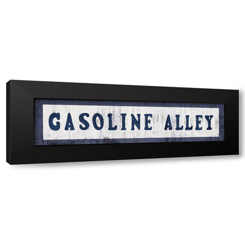 Gasoline Alley Sign Black Modern Wood Framed Art Print by Murdock, Ramona