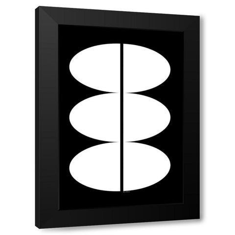 Bumps on a Log Black Modern Wood Framed Art Print with Double Matting by Murdock, Ramona