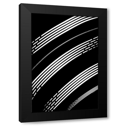 Startrails Black Modern Wood Framed Art Print with Double Matting by Murdock, Ramona