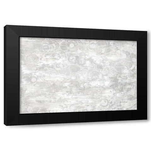 Frosty Abstract II Black Modern Wood Framed Art Print by Murdock, Ramona