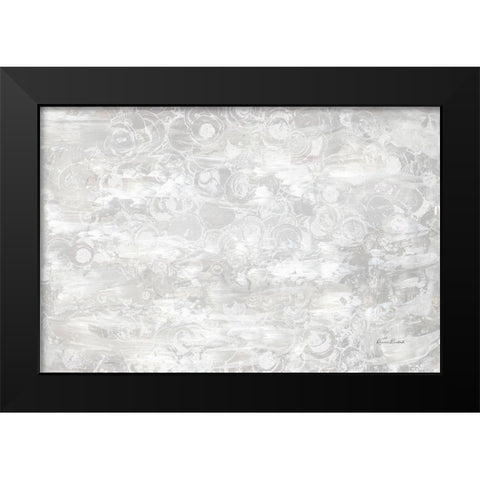 Frosty Abstract II Black Modern Wood Framed Art Print by Murdock, Ramona