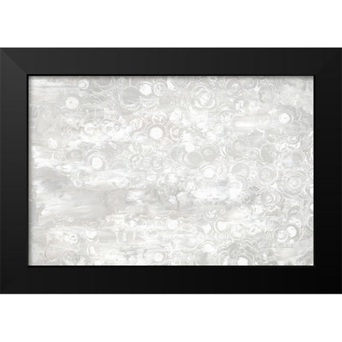 Frosty Abstract III Black Modern Wood Framed Art Print by Murdock, Ramona