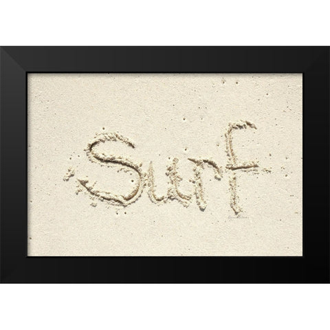 Surf Black Modern Wood Framed Art Print by Murdock, Ramona