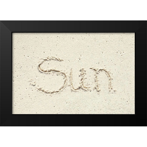 Sun Black Modern Wood Framed Art Print by Murdock, Ramona