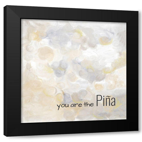 Pina Black Modern Wood Framed Art Print with Double Matting by Murdock, Ramona