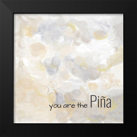 Pina Black Modern Wood Framed Art Print by Murdock, Ramona