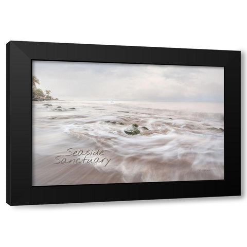 Seaside Sanctuary Black Modern Wood Framed Art Print by Murdock, Ramona
