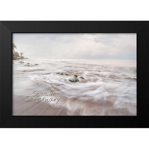 Seaside Sanctuary Black Modern Wood Framed Art Print by Murdock, Ramona