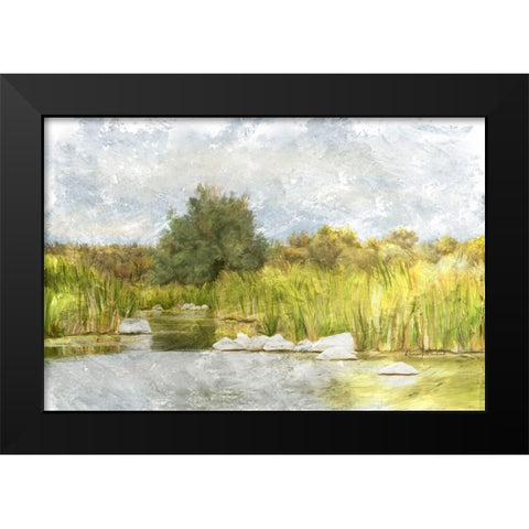 Marshy Wetlands No. 1 Black Modern Wood Framed Art Print by Murdock, Ramona