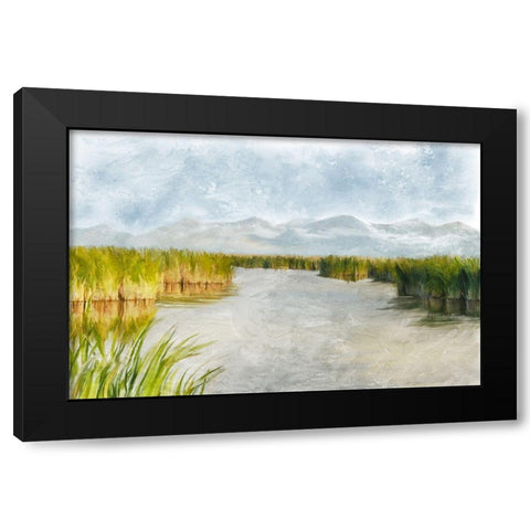 Marshy Wetlands No. 3 Black Modern Wood Framed Art Print by Murdock, Ramona