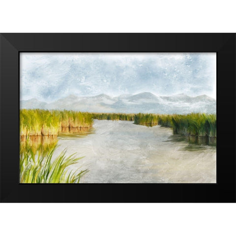 Marshy Wetlands No. 3 Black Modern Wood Framed Art Print by Murdock, Ramona