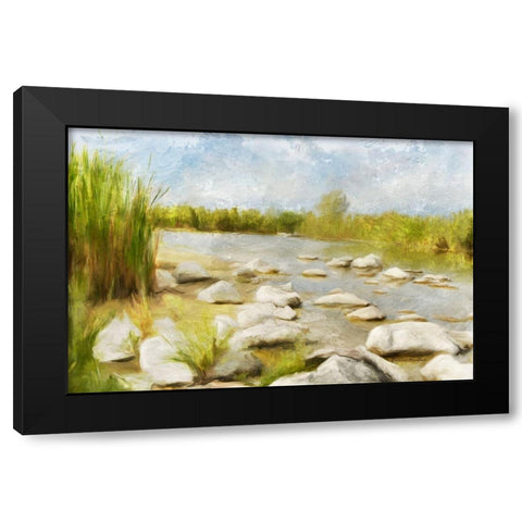 Marshy Wetlands No 4 Black Modern Wood Framed Art Print with Double Matting by Murdock, Ramona