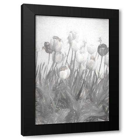 Tulips I Black Modern Wood Framed Art Print with Double Matting by Murdock, Ramona
