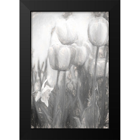 Tulips II Black Modern Wood Framed Art Print by Murdock, Ramona