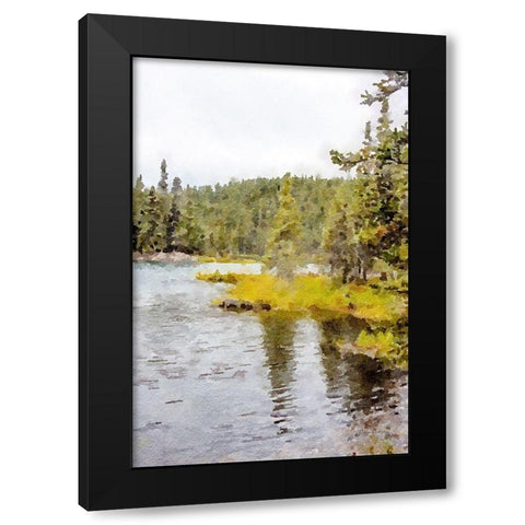 High Country Vista No. 1 Black Modern Wood Framed Art Print with Double Matting by Murdock, Ramona