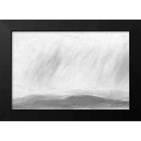 Distant Storm Black Modern Wood Framed Art Print by Murdock, Ramona