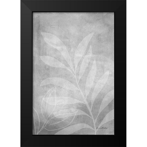 Leafy Parts No. 1 Black Modern Wood Framed Art Print by Murdock, Ramona