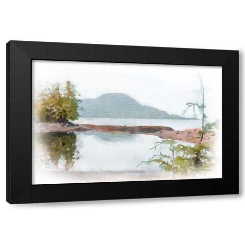 Ketchikan Inlet Black Modern Wood Framed Art Print with Double Matting by Murdock, Ramona